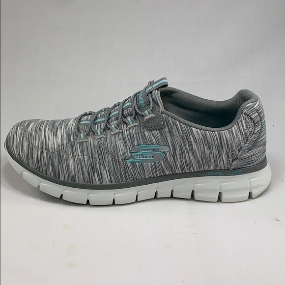 skechers dual lite white